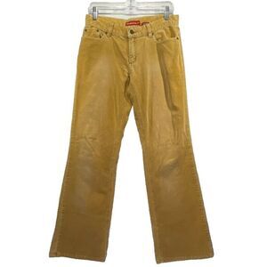 Women's 90's Tan Corduroy Low Rise Wide‎ Leg Pants Size 9